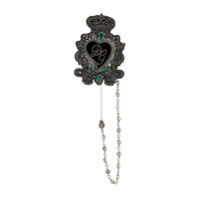 Dolce & Gabbana Broche Sagrado Coração - Preto