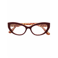 Dolce & Gabbana Eyewear Armação de óculos gatinho - Vermelho