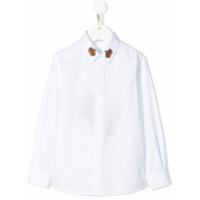 Dolce & Gabbana Kids Camisa com coroa bordada - Branco