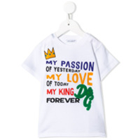 Dolce & Gabbana Kids Camiseta com estampa DG King - Branco