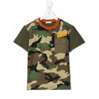 Dolce & Gabbana Kids Camiseta decote careca com estampa - Verde