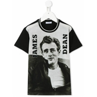 Dolce & Gabbana Kids Camiseta decote careca James Dean - Preto