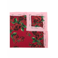 Dolce & Gabbana Lenço cashmere estampado - Vermelho