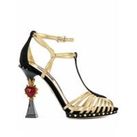 Dolce & Gabbana Sandália Bette com salto esculpido - Preto
