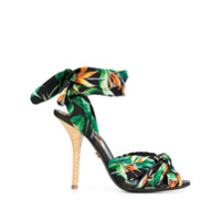 Dolce & Gabbana Sandália com estampa botânica - Verde
