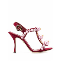 Dolce & Gabbana Sandália com salto 105mm - Vermelho