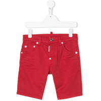 Dsquared2 Kids Bermuda jeans slim - Vermelho