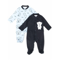 Emporio Armani Kids all-over print pajamas - Azul