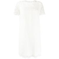 Ermanno Scervino Vestido branco com acabamento de renda branco