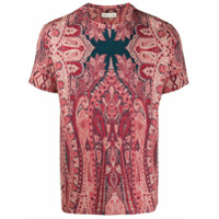 Etro Camiseta com estampa paisley - Vermelho