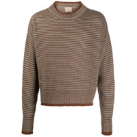 Federico Curradi Striped wool-knit sweater - Marrom