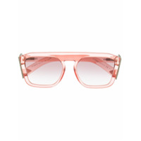 Fendi Eyewear Óculos de sol com armação transparente - Rosa