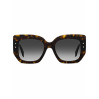Fendi Eyewear Óculos de sol oversized - Marrom