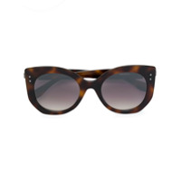 Fendi Eyewear Óculos de sol 'Peekaboo' redondo - Marrom