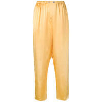Forte Forte Calça pantalona cintura alta - Amarelo