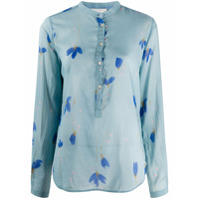 Forte Forte Camisa gola redonda com estampa floral - Azul
