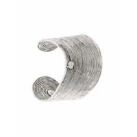 Gas Bijoux Bracelete 'Wave' banhado a prata - Metálico