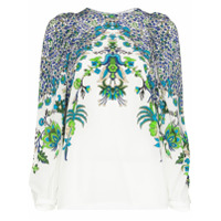 Givenchy Blusa de seda com estampa floral - Branco