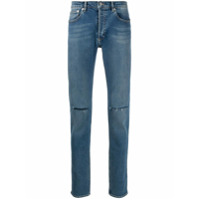 Givenchy Calça jeans reta cintura média - Azul