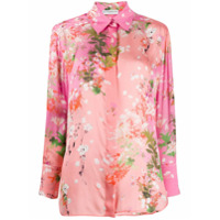 Givenchy Camisa mangas longas com estampa floral - Rosa