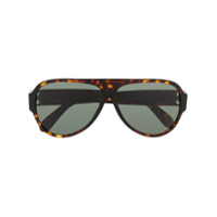 Givenchy Eyewear Óculos de sol aviador com efeito tartaruga - Marrom