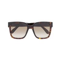 Givenchy Eyewear Óculos de sol quadrado com efeito tartaruga - Marrom