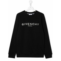 Givenchy Kids TEEN logo-print sweatshirt - Preto