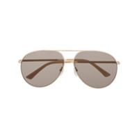 Gucci Eyewear Armação de óculos aviador - Dourado