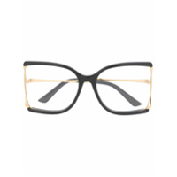 Gucci Eyewear Armação de óculos oversized - Preto