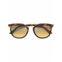 Gucci Eyewear Óculos de sol arredondado - Marrom