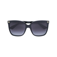 Gucci Eyewear Óculos de sol oversized degradê - Preto
