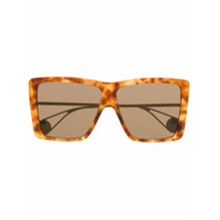 Gucci Eyewear Óculos de sol oversized quadrado - Marrom
