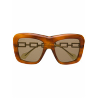 Gucci Eyewear Óculos de sol quadrado - Marrom