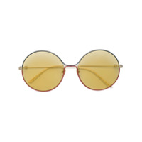 Gucci Eyewear Óculos de sol redondo - Metálico