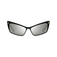 Gucci Eyewear Óculos de sol retangular em acetato - Preto
