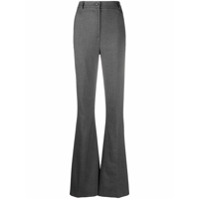 Hebe Studio bell-flare tailored trousers - Preto