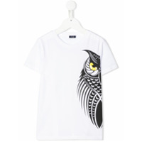 Il Gufo Camiseta com estampa de coruja - Branco