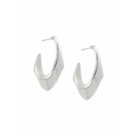 Isabel Marant angular hoop earrings - Prateado