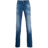 Jacob Cohen Calça jeans reta cintura média - Azul
