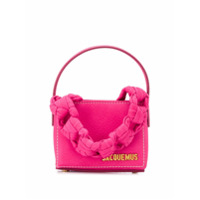 Jacquemus Noeud braided handle mini bag - Rosa