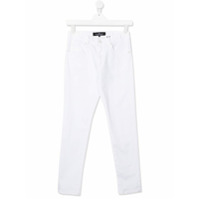 John Richmond Junior Calça jeans slim cintura média - Branco