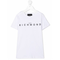 John Richmond Junior logo print T-shirt - Branco