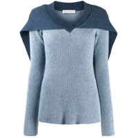 JW Anderson Suéter pelerine de tricô - Azul
