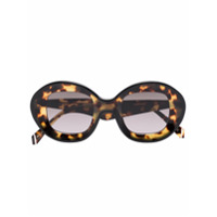 Kaleos Óculos de sol redondo Arcos com efeito tartaruga - Marrom