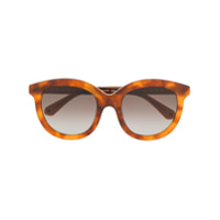 Kate Spade Óculos de sol redondo com efeito tartaruga - Marrom