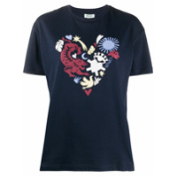 Kenzo Camiseta com estampa de coração - Azul