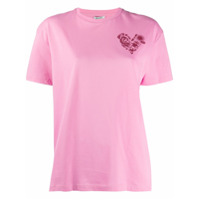 Kenzo Camiseta com estampa de coração - Rosa
