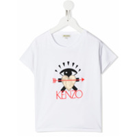 Kenzo Kids Camiseta com patch de coração - Branco