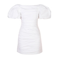 Khaite Vestido mini com manga oversized - Branco
