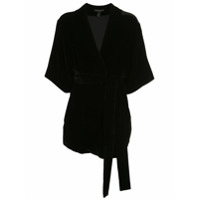 Kiki de Montparnasse Jaqueta robe com cinto - Preto